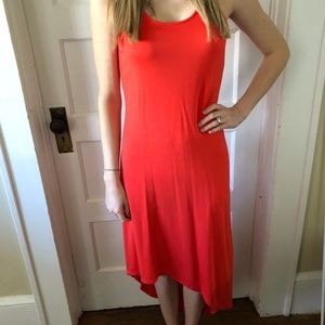 Michael Kors, Orange High Low Dress, Size XS